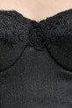 Ermanno Scervino top z dodatkiem wełny D474Y313CJWR czarny