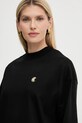 Just Cavalli t-shirt bawełniany czarny 79PAHT06.CJ518