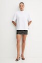 Just Cavalli t-shirt bawełniany 79PAHT01.CJ518 biały AW25