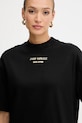 Just Cavalli t-shirt bawełniany czarny 79PAHT01.CJ518
