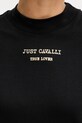 Just Cavalli t-shirt bawełniany 79PAHT01.CJ518 czarny
