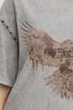 Just Cavalli t-shirt bawełniany 79PAHE05.CJW14 szary