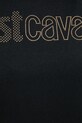 Just Cavalli t-shirt bawełniany 79PAHE23.CJ110 czarny