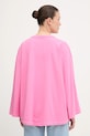 Îmbrăcăminte American Vintage longsleeve din bumbac FIZ02J roz
