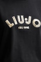 Liu Jo t-shirt bawełniany UF5260.JS923 czarny