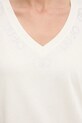 Liu Jo t-shirt bawełniany TF5143.JS003 beżowy
