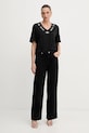 Liu Jo t-shirt bawełniany TF5143.JS003 czarny AW25