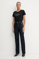 Liu Jo t-shirt bawełniany TF5163.JS923 czarny AW25