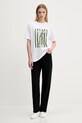 Βαμβακερό μπλουζάκι Abercrombie & Fitch KI157.5346.100 λευκό AW25