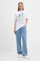 Βαμβακερό μπλουζάκι Abercrombie & Fitch KI157.5396.100 λευκό AW25