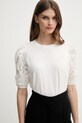 Kratka majica Dkny bež DJ5T1475