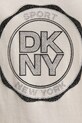 Dkny t-shirt bawełniany DP5T1366 beżowy