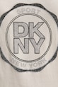 Dkny t-shirt bawełniany DP5T1366 beżowy
