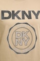 Bavlněné tričko Dkny DP5T1366 béžová