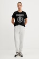 Dkny t-shirt bawełniany DP5T1366 czarny AW25