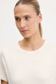Dkny t-shirt bawełniany beżowy DP5T1372