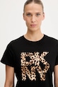 Dkny t-shirt bawełniany czarny DP5T1364