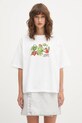 Carhartt WIP t-shirt bawełniany W' S/S Cream Of The Crop nadruk biały I035244.02XX
