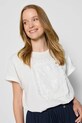 Bizuu t-shirt MIRADO MIRADO.KREMOWY biały AW25