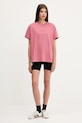 Vans t-shirt bawełniany VN000RANZRY1 różowy AW25