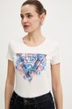 Guess t-shirt beżowy W5BI29.J1314