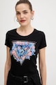 Guess t-shirt czarny W5BI29.J1314