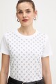 Guess t-shirt bawełniany biały W5BI21.I3Z14