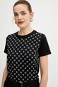 Guess t-shirt bawełniany czarny W5BI21.I3Z14