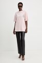 Guess t-shirt bawełniany W5BI19.I3Z14 różowy NC25