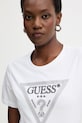 Guess t-shirt bawełniany biały W5BI18.I3Z14