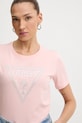 Guess t-shirt bawełniany różowy W5BI18.I3Z14