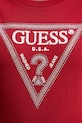 Хлопковая футболка Guess W5BI18.I3Z14 красный