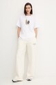 New Balance t-shirt bawełniany WT53926WT biały AW25