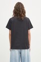 Odzież GANNI t-shirt bawełniany Basic Cotton Jersey Banana Relaxed T4238 szary