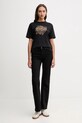 Βαμβακερό μπλουζάκι Joop! 30048383 μαύρο AW25