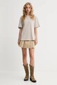 Bavlněné tričko Levi's 001HI.0006 béžová AW25