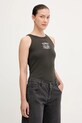 Βαμβακερό τοπ Levi's βαμβάκι γκρί 003QP