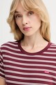 Levi's t-shirt bawełniany bordowy 39185.0377