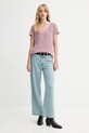 Levi's t-shirt bawełniany 85341.0123 różowy AW25
