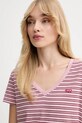 Levi's t-shirt bawełniany różowy 85341.0123