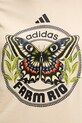 adidas t-shirt bawełniany x Farm Rio JL8614 beżowy