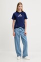 adidas tricou din bumbac JM4439 bleumarin AW25