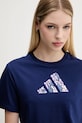 adidas tricou din bumbac bleumarin JM4439