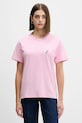 Одяг Бавовняна футболка adidas House of Tiro JV8524 рожевий