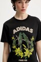 Odzież adidas t-shirt bawełniany x Farm Rio JV8609 czarny