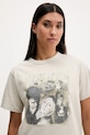 adidas Originals t-shirt bawełniany 20th Century Fox Disney beżowy JX1282