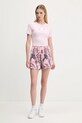 adidas Originals tricou Cut Out Rib Tee KE3737 roz AW25