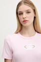 adidas Originals tricou Cut Out Rib Tee roz KE3737