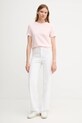 Gant t-shirt bawełniany 4202589 różowy AW25