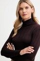 Sessun sweter z domieszką kaszmiru brązowy 25108015